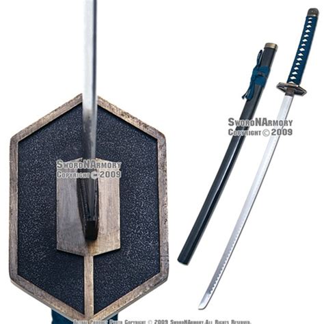 This is the Sosuke Aizen Anime Sword Cosplay Samurai Replica. The blade of the sword has been ...