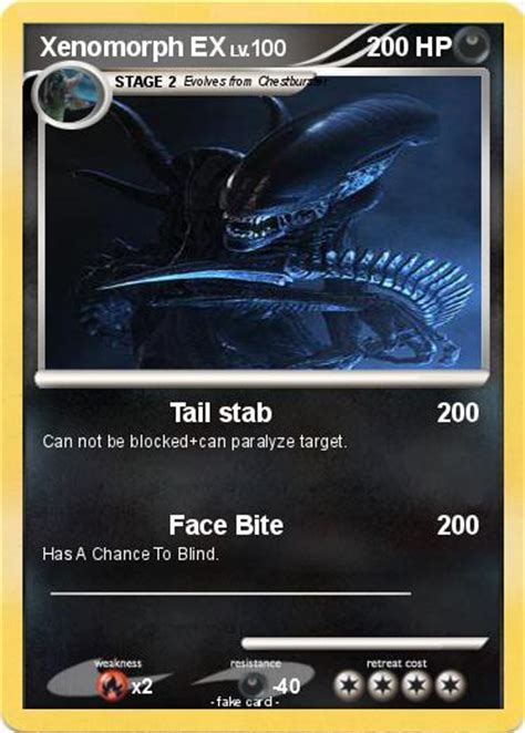 Pokémon Xenomorph EX - Tail stab - My Pokemon Card