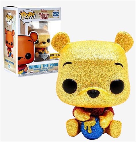 Funko POP! Disney #252 Winnie The Pooh (Glitter) - Diamond Collection - Hot Topic Exclusive Import