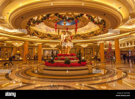 Interior view of the Lobby in Caesars Palace. Caesars Palace is a AAA Four Diamond luxury hotel ...