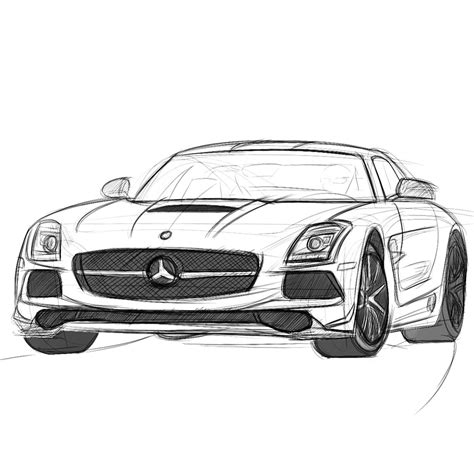 Update more than 82 mercedes benz car sketch best - seven.edu.vn