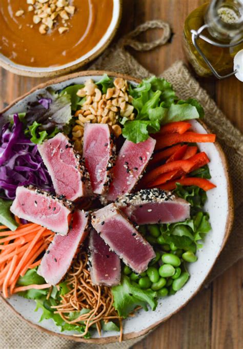 Seared Ahi Tuna Steak Salad Recipe | Bryont Blog