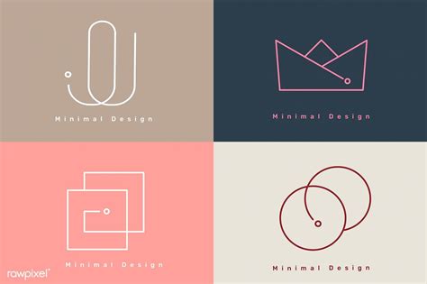 Colorful minimal design logo collection vectors | free image by rawpixel.com / busbus | Logo ...