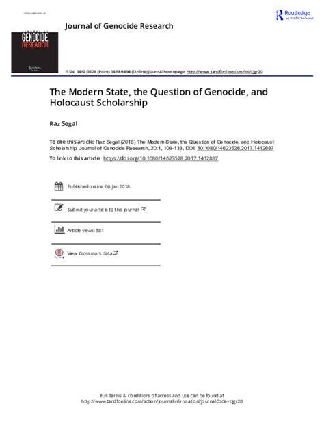 (PDF) Redefining Holocaust Scholarship: Beyond Nation-State Narratives