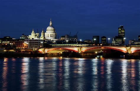 Night View, River Thames by Joachim Messerschmidt