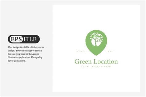 Green Location Logo Design Icon Graphic by wayan sandika · Creative Fabrica