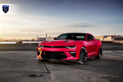 Red Chevy Camaro SS on Rohana Wheels Wrapped in Nitto Tires — CARiD.com Gallery