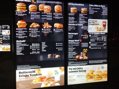 Mcdonalds Drive Thru Menu 2022