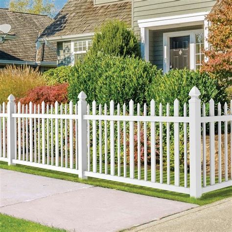 Freedom Pre-Assembled Ashford 4-ft H x 8-ft W White Vinyl Fence Panel in the Vinyl Fence Panels ...