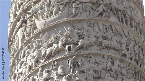 Trajan's Column is a Roman triumphal column that commemorates Roman emperor Trajan victory in ...