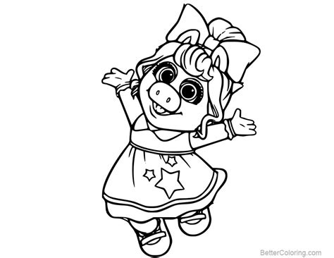 Muppet Babies Baby Miss Piggy Coloring Pages - Free Printable Coloring Pages