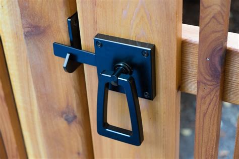 Modern Gate Latch with Tapered Ring - 360 Yardware