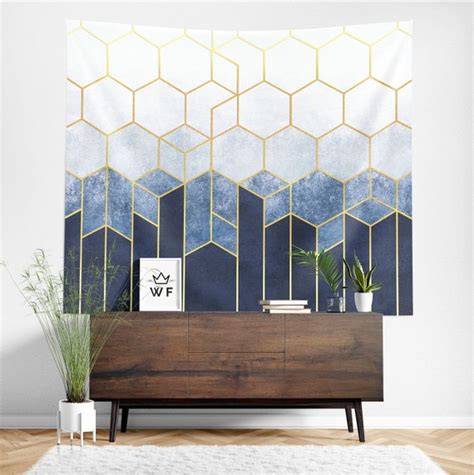 Geometric Tapestry Geometric Wall Hanging Geometric Wall - Etsy