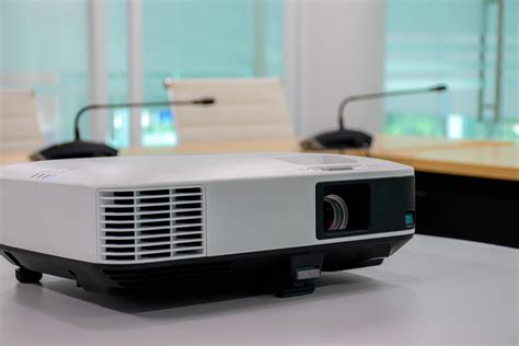 Close up White projector in the meeting room 15399593 Stock Photo at ...