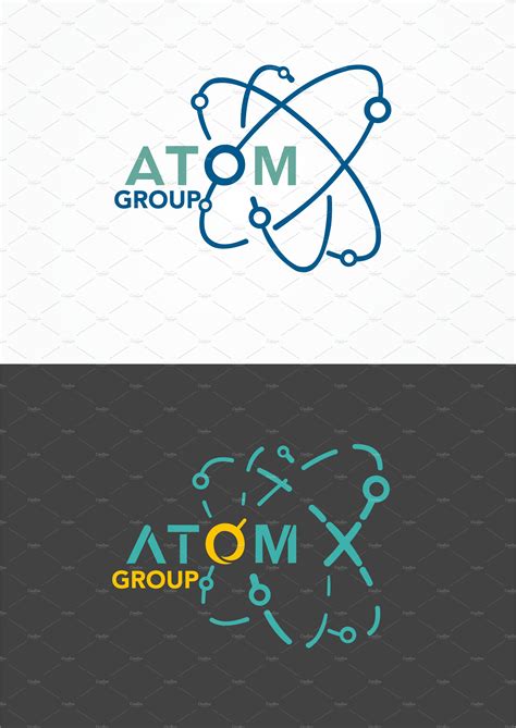 Atom Group Logo Template | Branding & Logo Templates ~ Creative Market