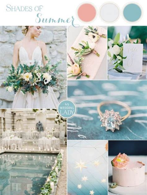 Turquoise Summer Wedding Ideas with Pops of Peach | Hey Wedding Lady