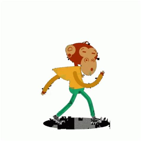 Monkey Walk Sticker - Monkey Walk Swag - GIF-ləri kəşf edin və paylaşın