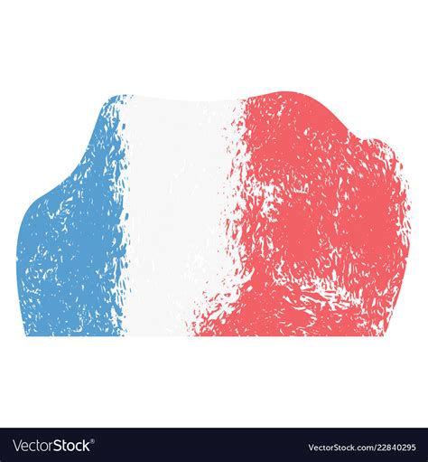 Abstract flag sketch of france Royalty Free Vector Image