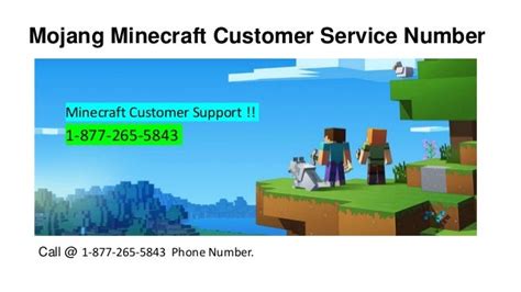 Mojang customer support number