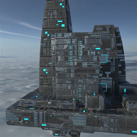 Modular Sci-fi city Structures