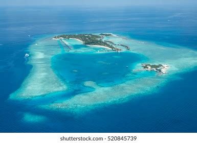 Tropical Islands Atolls Maldives Aerial View Stock Photo 520845739 ...