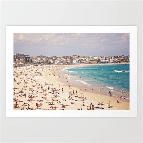 Bondi Beach Art Print by Sweet Little Pixels | Society6