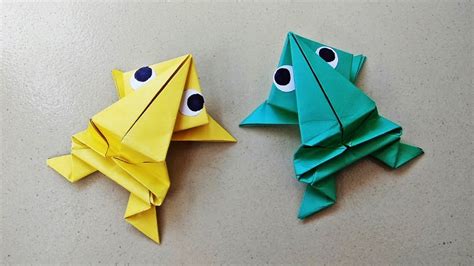 Origami ideas: Youtube Make Origami Jumping Frog