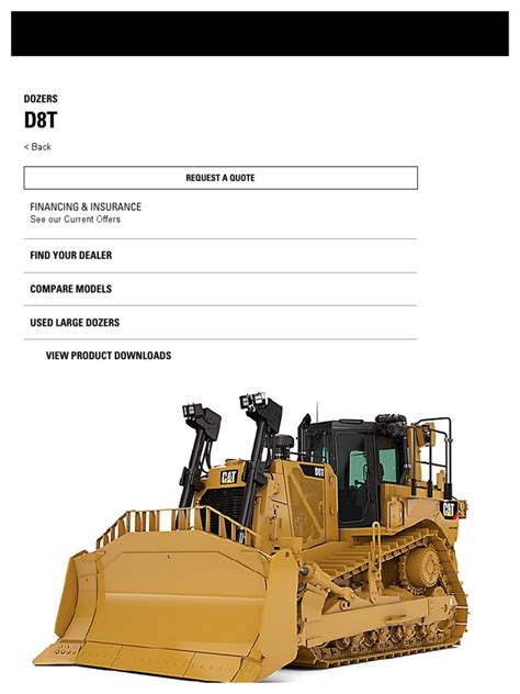 Cat _ D8T Dozer Specs, Videos & 360 Views _ D8 Dozer _ Caterpillar | Horsepower | Biodiesel