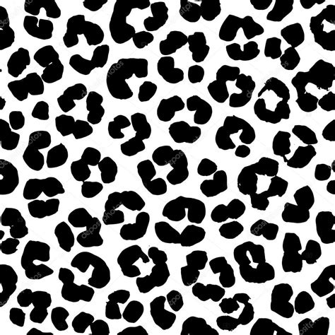 Leopard print seamless background pattern. Black and white — Stock Vector © svsunny #118367602