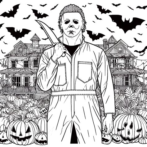 Free Michael Myers coloring page - Download, Print or Color Online for Free