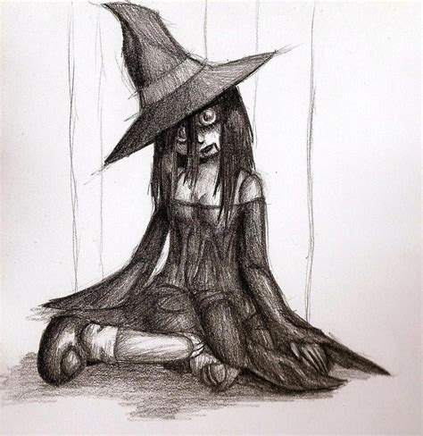 Scary Witch Drawing at GetDrawings | Free download