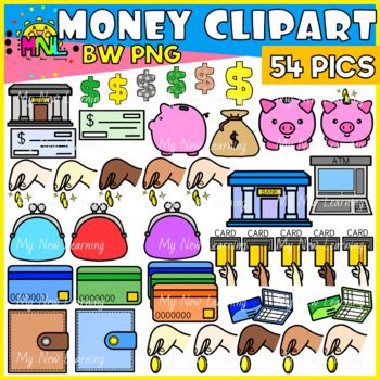 Money Currency Clip Art Bundle by My New Learning | TpT