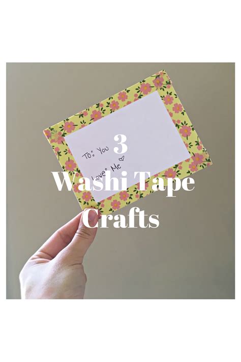 Much too Young: 3 Washi Tape Crafts