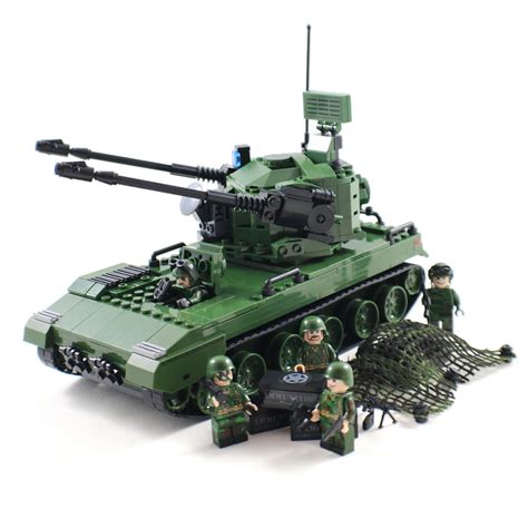 Anti-Aircraft Tank Military Building Block Toy - Compatible With Lego Bricks - Blocks