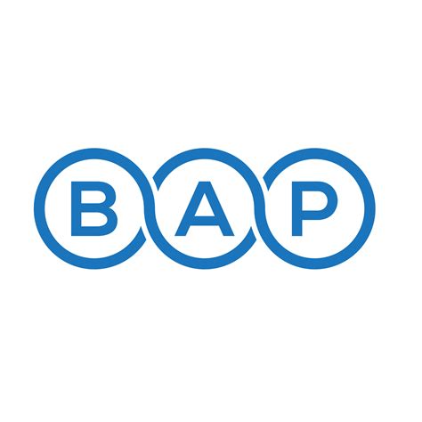 BAP letter logo design on white background. BAP creative initials letter logo concept. BAP ...