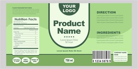 Premium Vector | Vector template packaging label product