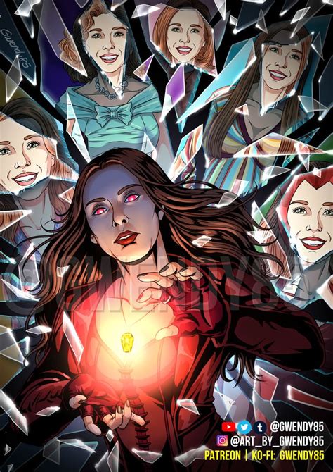 ArtStation - Marvel Fanart: WandaVision, Gwendy Gayle Delos Santos | Scarlet witch marvel ...