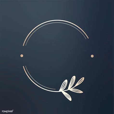 Round floral design logo vector | premium image by rawpixel.com / wan | Logo design collection ...