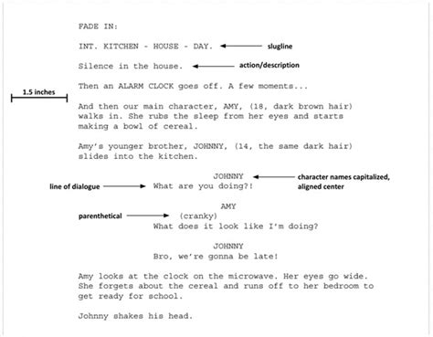 Screenplay Format: The Basics of Writing (Part 3) – Panther Press