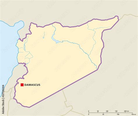 Syria Political Map Political Map Of Syria With Capital Damascus | Images and Photos finder