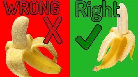 How to Peel a Banana (The Right and Easy Way) - YouTube