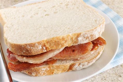 Bacon Sandwich stock photo. Image of food, bacon, meat - 39914874