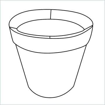 How to Draw a Flower pot step by step - [5 EASY Phase] + [Video]