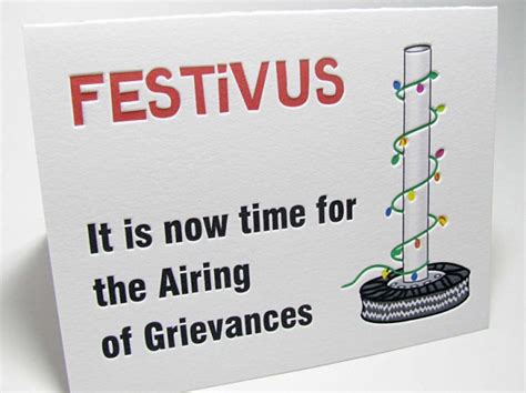 Festivus Airing of Grievances Holiday Cards - Digby & Rose | Digby & Rose Invitations DC