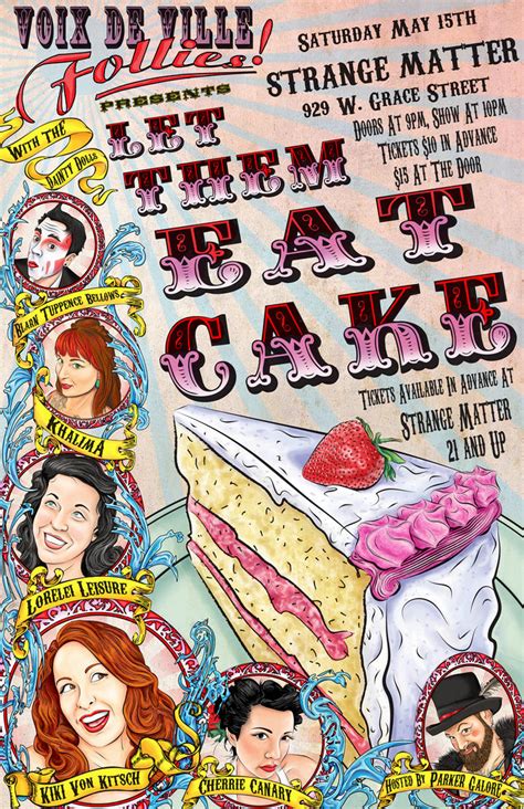 Let Them Eat Cake Poster by SackofWetRabbits on DeviantArt