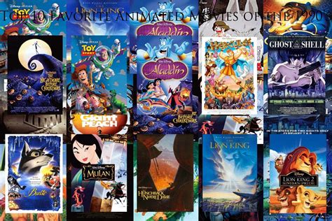 My Top 10 Favorite Animated Movies of the 1990's by JackSkellington416 on DeviantArt