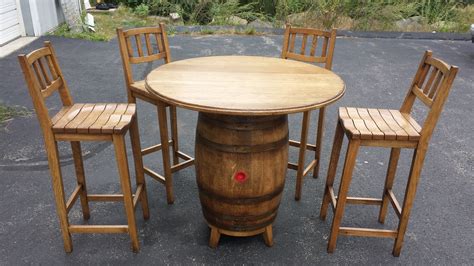 Custom Made Tavern Table And Stools by Massachusetts Woodworks | CustomMade.com