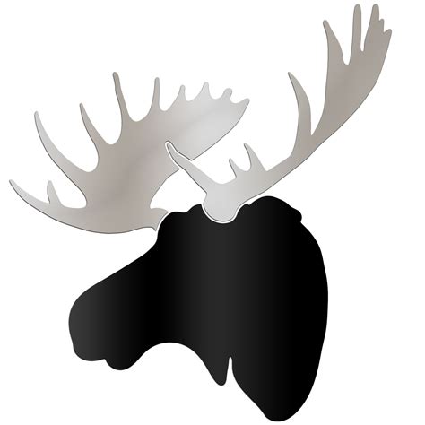 Moose Head Silhouette Clip Art at GetDrawings | Free download