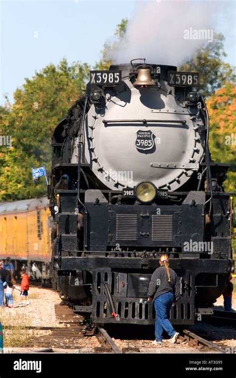 Historic Challenger locomotive steam engine during September 2005 visit to Boise, Idaho Stock ...