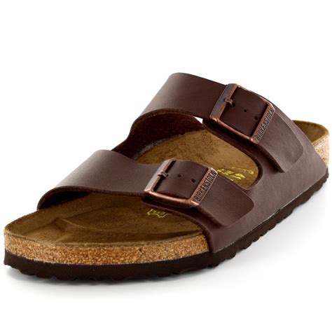 Mens Birkenstock Arizona Leather Buckle Summer Holiday Beach Sandals UK 6-13 | eBay